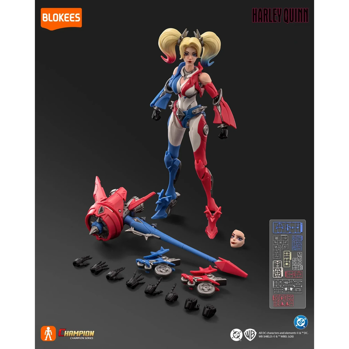Blokees Harley Quinn Action Character - Model Kit