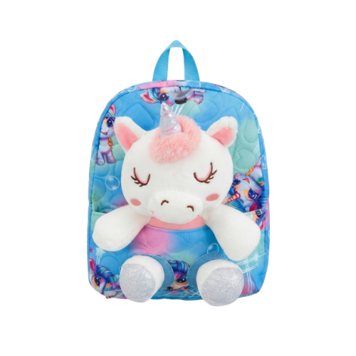 Kids Unicorn Plush Backpack – Quilted, 3–6 Yrs