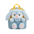 Small Kids Bunny Plush Backpack – Blue/Yellow, 2–4 Yrs