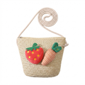 Kids Woven Straw Crossbody – 2 Appliqué Designs, 3–7 Yrs